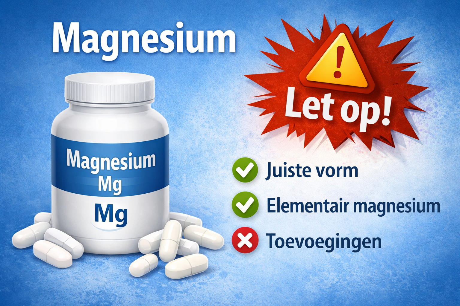 Magnesium citraat vs bisglycinaat vergelijking tussen opname en werking